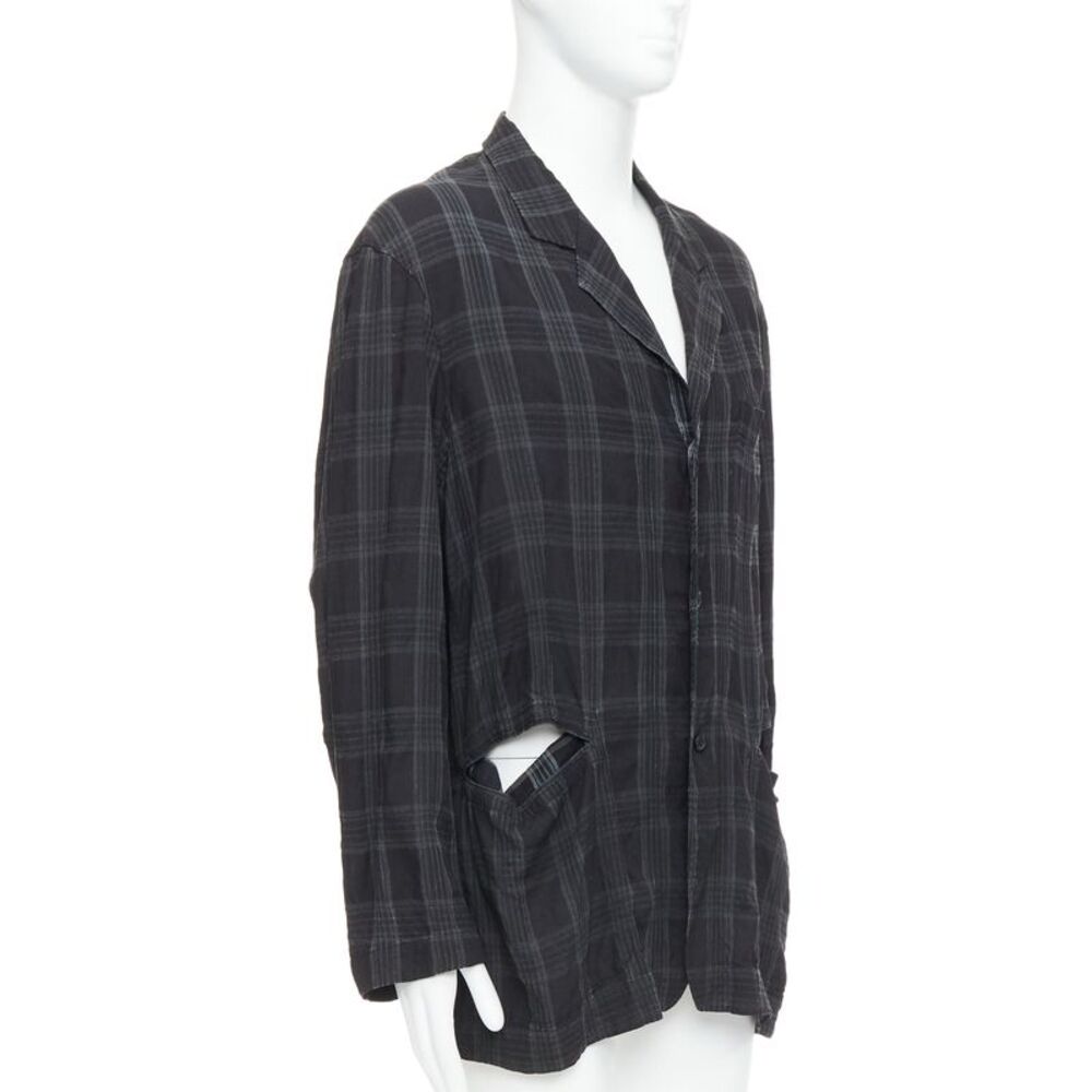 Yohji Yamamoto Homme Plus Checked Blazer Jacket